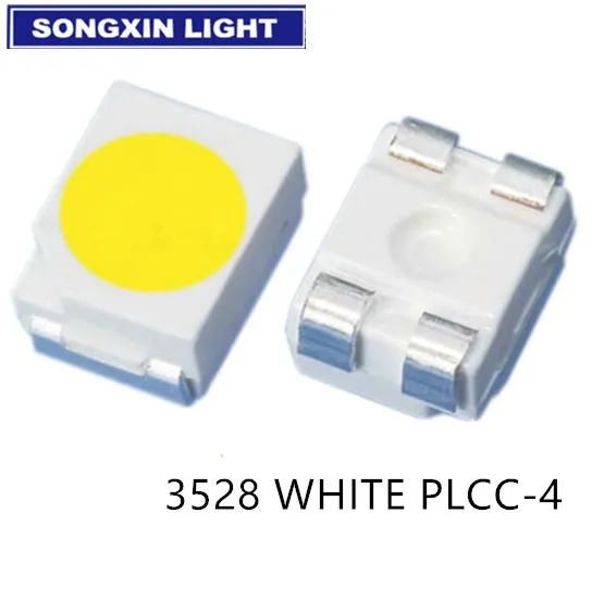 20 шт LUW E6SG AABA 4N7Q 1 Z LUWE6SG 3528 Белый светодиодный PLCC 4 30mA 3 V 6500K SMD светильник бусины