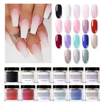 

BORN PRETTY Dip Nail Powder Gradient French 3 In 1 Acrylic Polymer Powder Carving Extension Nail Art Decoration
