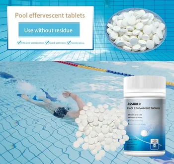

50 Tablets Swimming Pool Cleaning Tablet Magic Cleaning Tool Disinfection Pills Chlorine Tablets Instant Effervescent Pipes p2