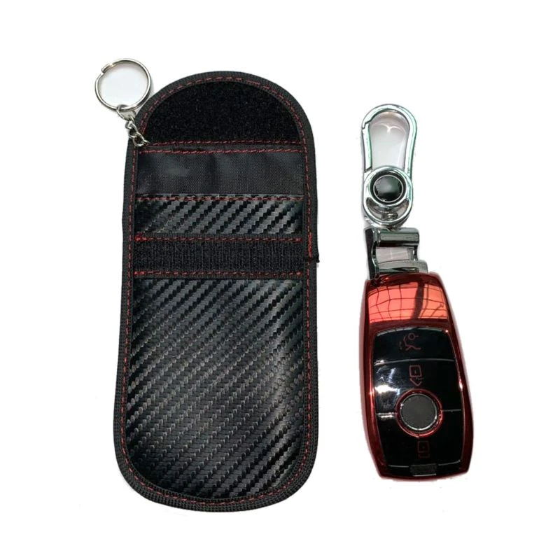 Anti Rfid Car Key Case Signal Blocking Faraday Pouch Bag, Set Of 2