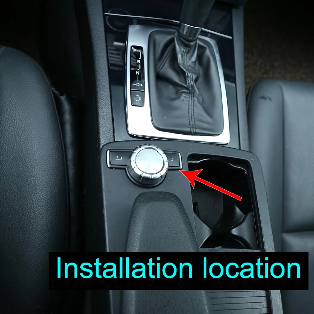 Мягкий Автомобильный мультимедийный круг из углеродного волокна для Mercedes Benz C Class W204 2007-2013 GLK X204 E Class W212