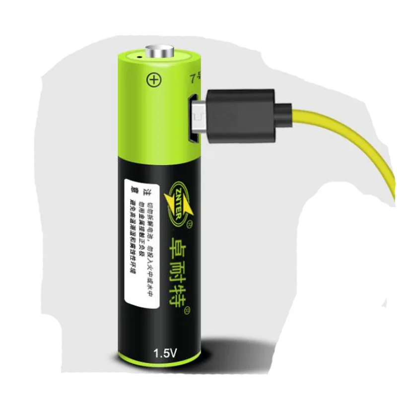 ZNTER 900mwh 1 5 V USB AAA 600mAh литий полимерный ионный аккумулятор usb 2 часа Быстрая зарядка| |