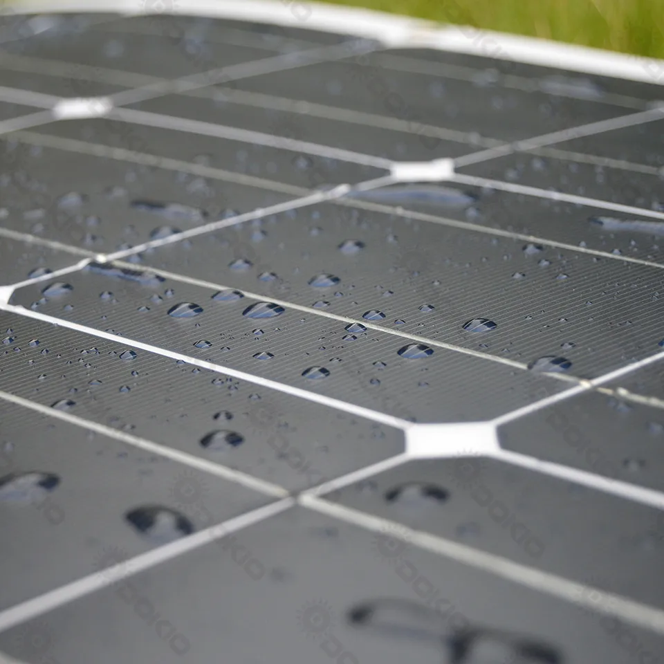 Dokio 12V Flexible Monocrystalline Solar Panel Kit