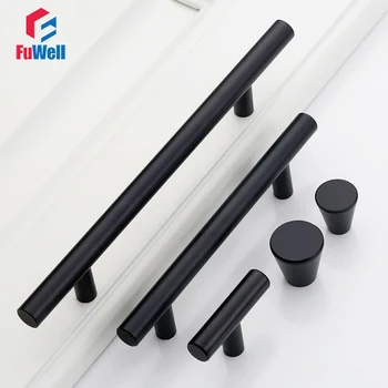 Furniture Handle Cabinet Drawer Knobs Door Handle Pulls Aluminum Alloy 96128160256mm Hole Pitch Kitchen Cupboard Handle