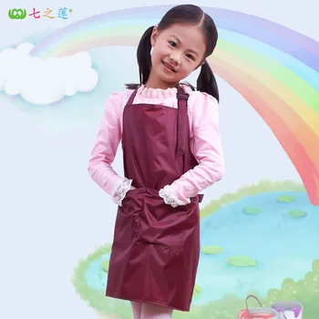 

Children's apron waterproof painting clothes in the big boy cute waist 88005 parent-child princess children's sleeveless gown
