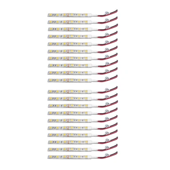 

20Pcs 10Cm Waterproof 5050 Led Strip Lights Dc 12V Caravan Boat Car - 10Pcs White Light & 10Pcs Red Light