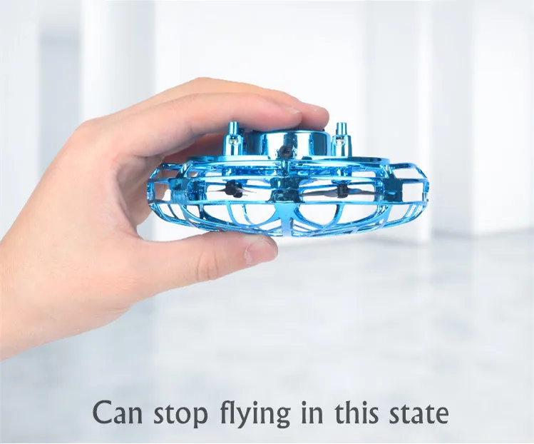 Mini Gesture Induction UFO Aircraft Four-axis Sensing Suspension Drone Children Toys Hobbies Rc Airplanes Remote Control