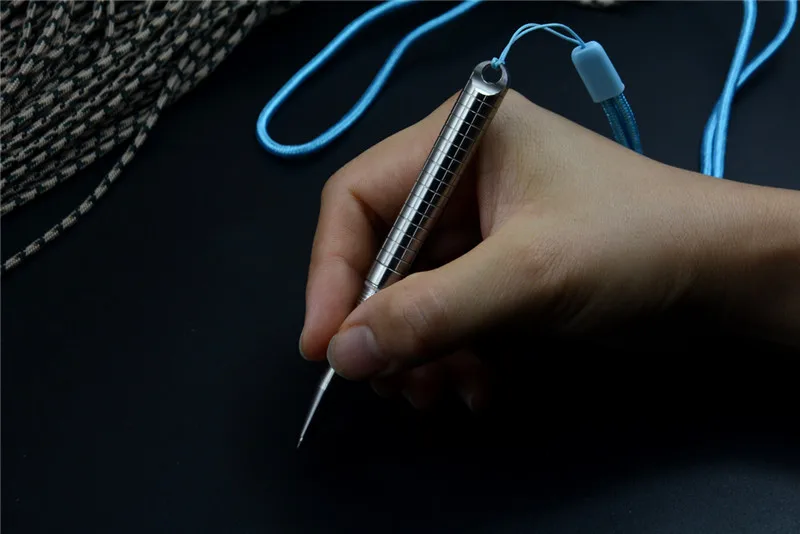 Y-START тактическая ручка из титанового сплава ручка со шнуром для брелок для офисных ключей для защиты на открытом воздухе EDC инструменты