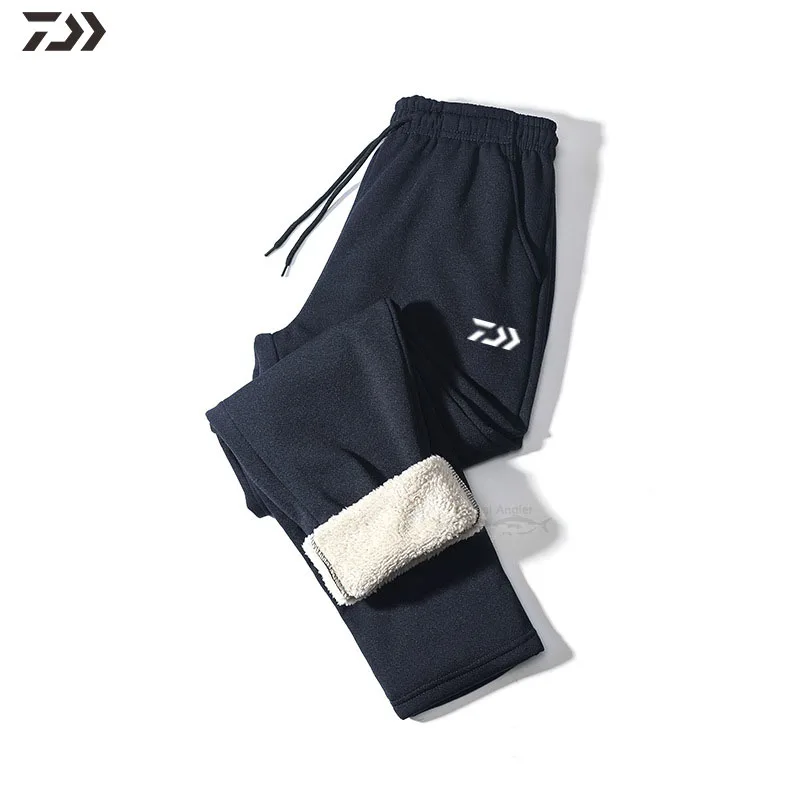 Штаны Daiwa мужские зимние Пуховые теплые однотонные утепленные хлопковые