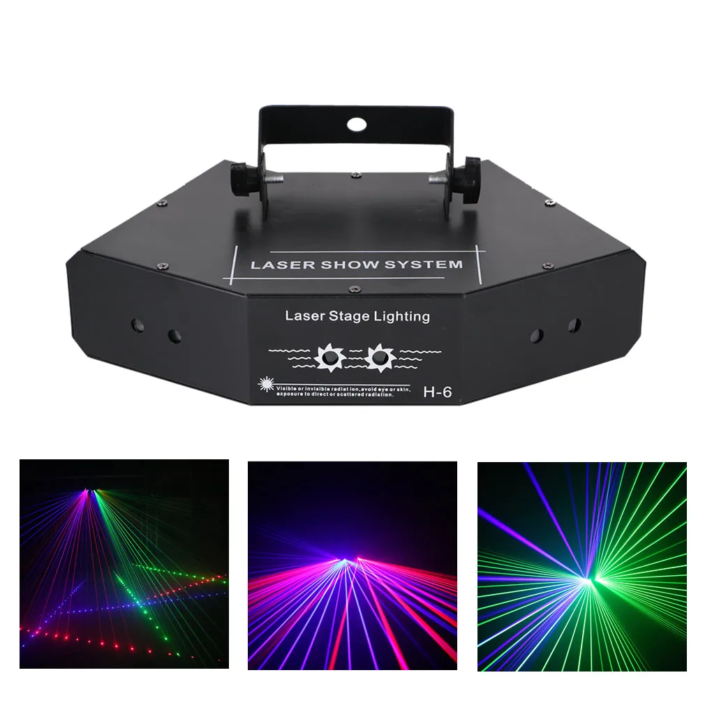 6 линз RGB метеоритный душ движущийся луч оптические сетки эффектная лампа для