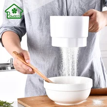 1 шт., кухонный Электрический мукопросеиватель, мини ручной мукопросеиватель, сахарная глазурь, инструмент для выпечки, форма чашки, ручная прессовка, электрическая форма для выпечки, сито