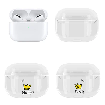 

Transparent Earphone Cases For Apple Airpods Pro Slim Thin Hard PC Headphone Case Protective Cover For Airpods Pro Pattern Cover