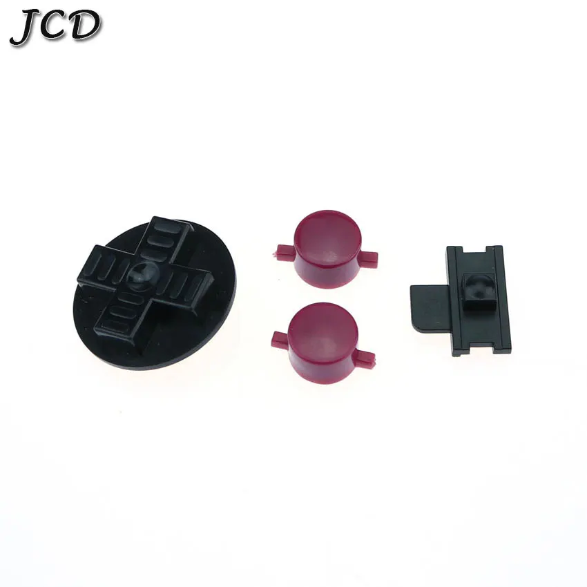 JCD 12 цветов опционально черный прозрачный таможенный DIY набор кнопок Замена для Gameboy классический для GB DMG A B кнопки D-pad - Цвет: black red