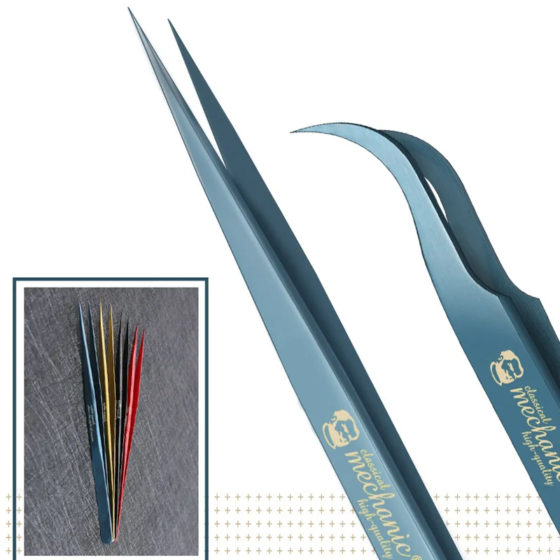 Tweezer Tool Precision Tweezers Phone Repair Tweezers MECHANIC Bent/Sharp Point Ultra Fine Tweezers High Tenacity Durable Forceps for SMD PCB BGA Motherboard Micro Repair Tools