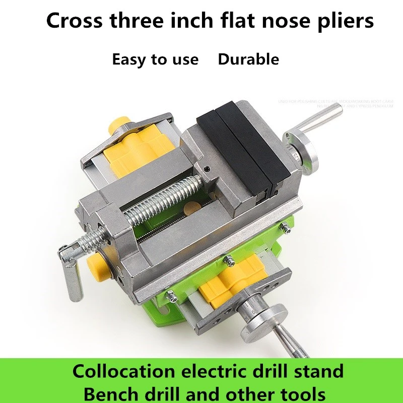 Taladro de Banco de BG 6368, alicates de punta plana de tres pulgadas, máquina de perforación de de banco, fresadora tornillo de banco móvil bidireccional|Fresadora| - AliExpress