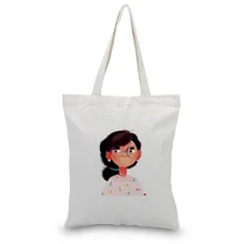 Тканевая сумка-тоут с узором для девочек, сумка для ежедневного использования, Экологичная многоразовая утилизация, хозяйственная сумка на заказ, печать логотипа, текст, сделай сам