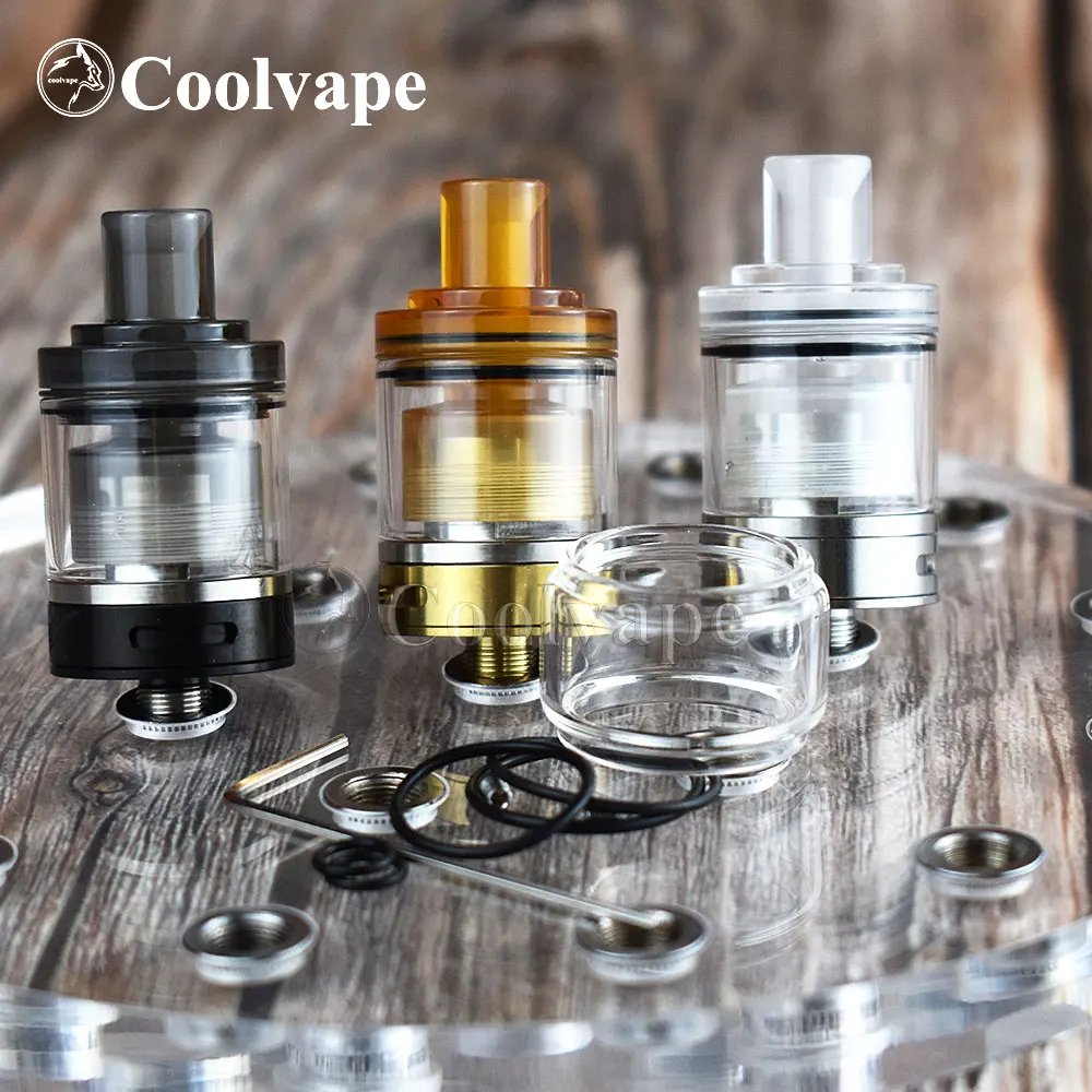 

WOLF COOLVAPE Nano MTL RTA 22mm Tank vape atomizer 1.2ml/2ml capacity Single Coil rta with Top Refilling vs taifun GTR rta