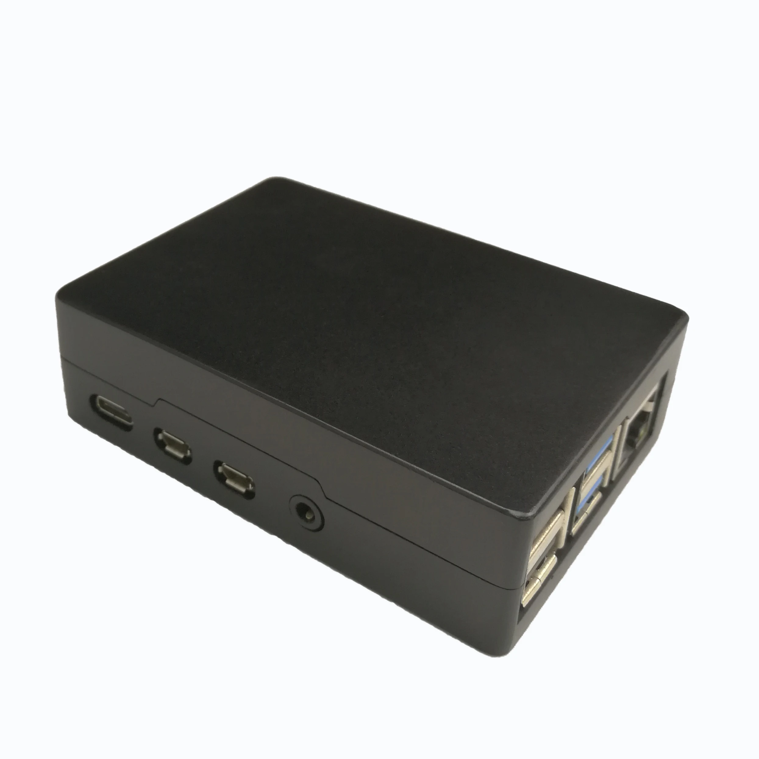 

Raspberry Pi 4 Case Black Case, Raspberry Pi 4B Metal Enclosure Silver Box