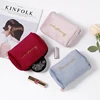 PURDORED 1 Pc Women Zipper Velvet Make Up Bag Travel Large Cosmetic Bag for Makeup Solid Color Female Make Up Pouch Necessaries ► Photo 2/6