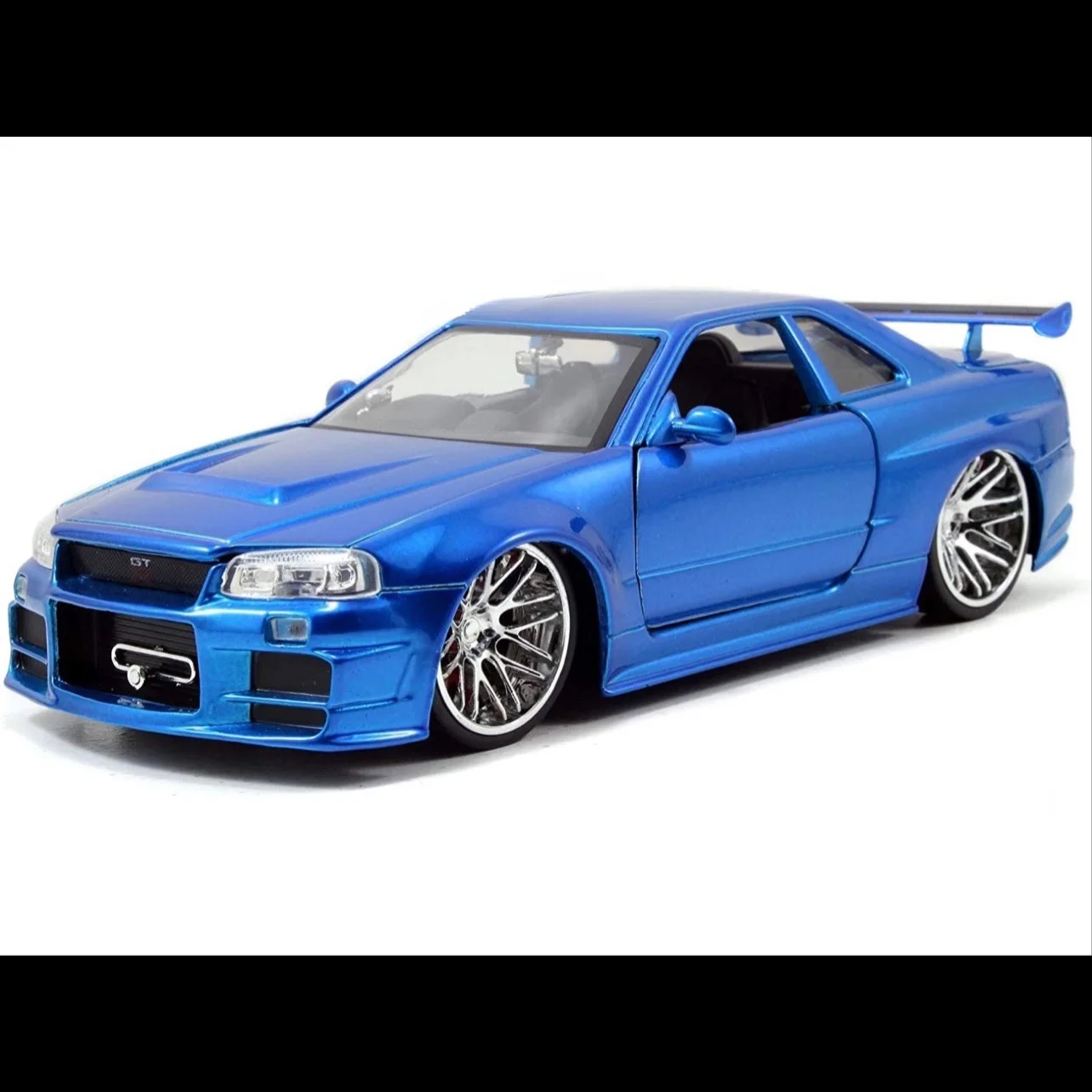 JADA 1:24 Nissan Skyline Ares GTR R34 Литые и игрушечные автомобили металлическая Игрушечная