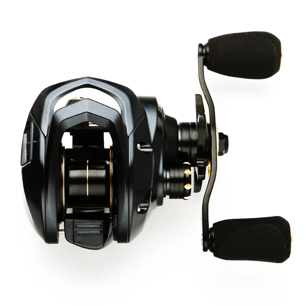 TEUKIM Baitcasting Reel 17.6LB Max Drag Carbon Fiber Baitcasters 11+1 Super  Smooth Fishing Reels Magnet Brake System