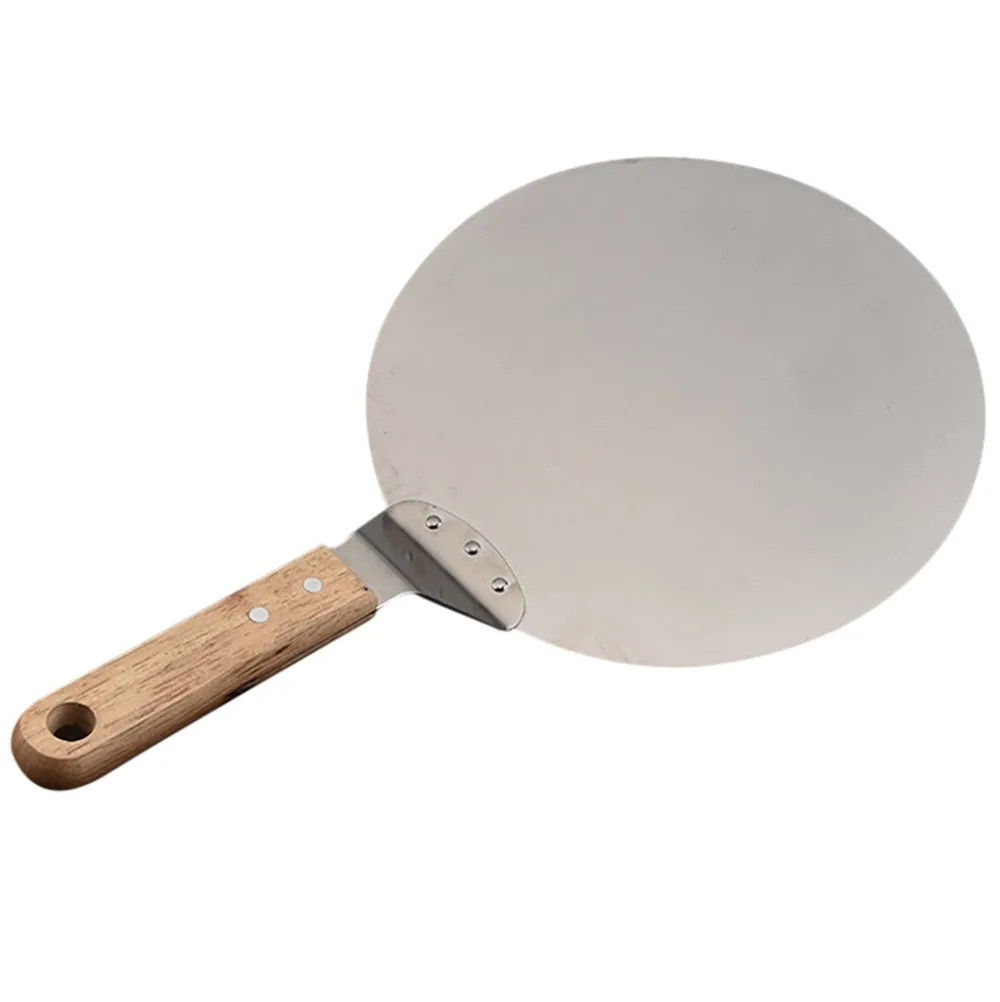 MULTI-PURPOSE круглый нож для пиццы из нержавеющей стали 17 дюймов лопатка для выпечки весло, лоток для выпечки поднос для переноски для пиццы резак, пирог CD