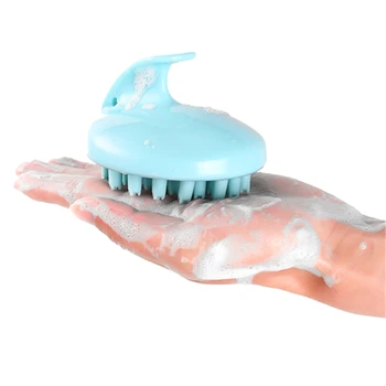 

Silicone Bristle Hair Scalp Massager Shampoo Brush Wet Dry Manual Head Massage Comb Scrubber Exfoliate Remove Dandruff