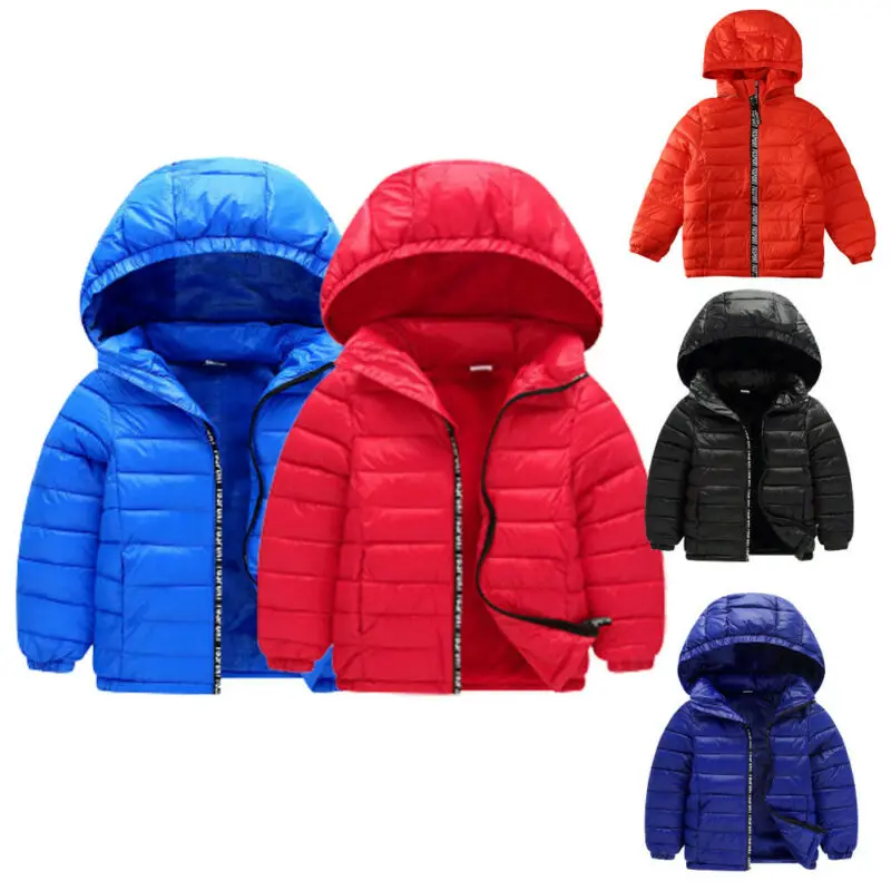  Imcute 2020 Kids Toddler Baby Boy Girl Winter Warm Cotton Down Hooded Coat Jacket Outwear 3-8T Cand