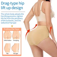 WoPadded Push Up Panties Hip Pads Butt Lifter Fake Ass Invisible Control Panties Briefs Underwear Booty Shaper