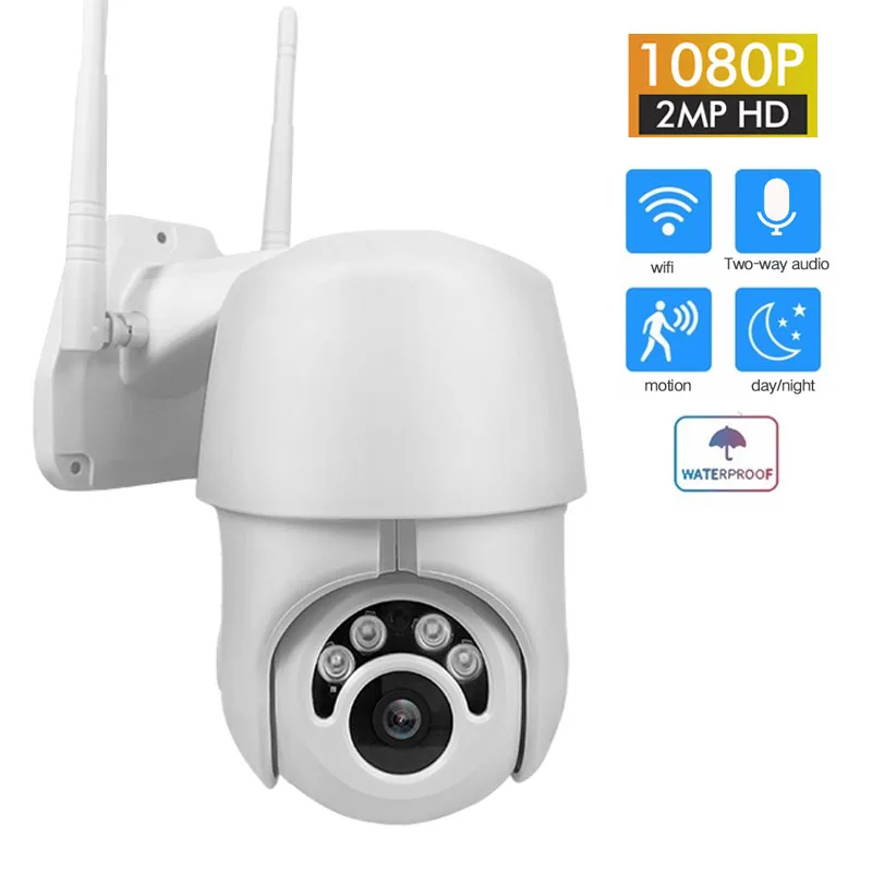 

HD 1080P WIFI PTZ IP Camera Outdoor Wireless Speed Dome CCTV Home Security Camera ONVIF IR-CUT Home Surveilance Waterproof