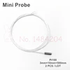 2 Wire Pt100 RTD Mini Probe 3mm * 10mm Sensor 500mm / 2m Cable Platinum Resistance with PTFE Insulated High Temperature Wire ► Photo 1/2
