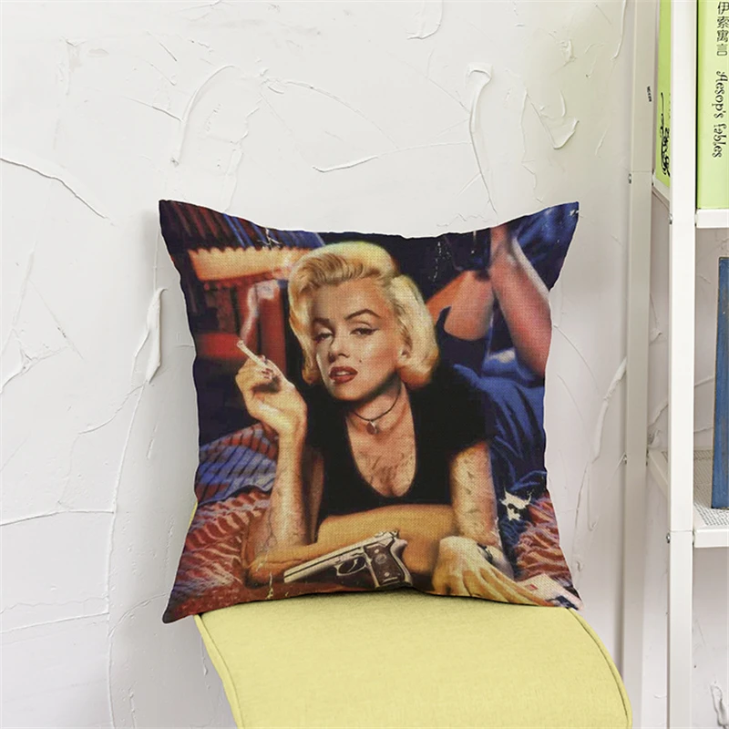 Marilyn Monroe наволочка высокого качества льняная хлопковая Подушка с изображением Монро декоративные наволочки диван диване Подушка для домашнего декора