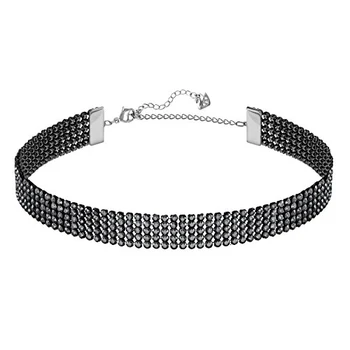 

Swarovski Collana Fit, nero, placcatura rutenio