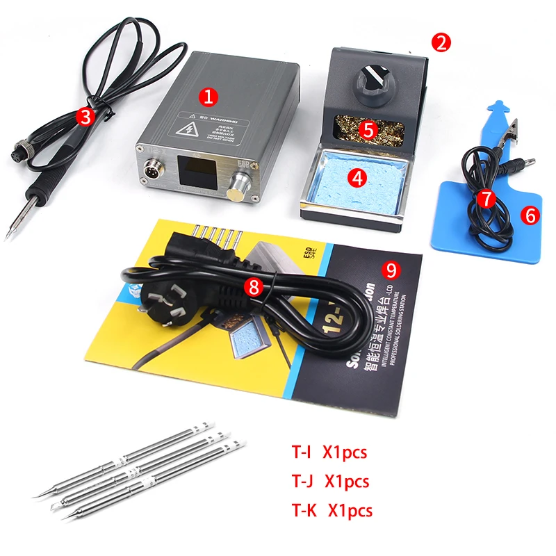 inverter arc welder OSS T12-X Soldering Station BGA Rework Station With Soldering Iron Tip FOR SMD Pcb Repair Phone Repair Welding Tools hot air soldering Welding Equipment