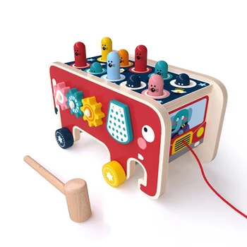 

Wooden Percussion Gopher Toy Infant Early Education Toy Exercise Hand Toy