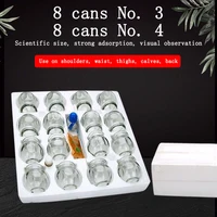 Ensemble de ventouses en verre de style chinois IASTM, ensemble de pots à médicaments, outil de succion sous vide, Salon de beauté, Center de santé, dispositif de relaxation des muscles du corps Cupping 2