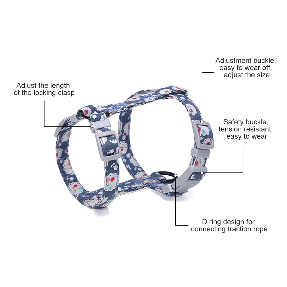 Cat Collar Harness Adjustable Leash Pet accessories Outdoor Walking For Small Medium Cat Japanese style Cat Rabbit Harness Belt Cat Collar Harness Adjustable Leash Pet accessories Outdoor Walking For Small Medium Cat Japanese style Cat Rabbit Harness Belt