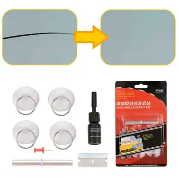 

DIY Automotive Car Window Glass Windshield Repair Tool Kit Long Crack Sealer Laminated Windshield