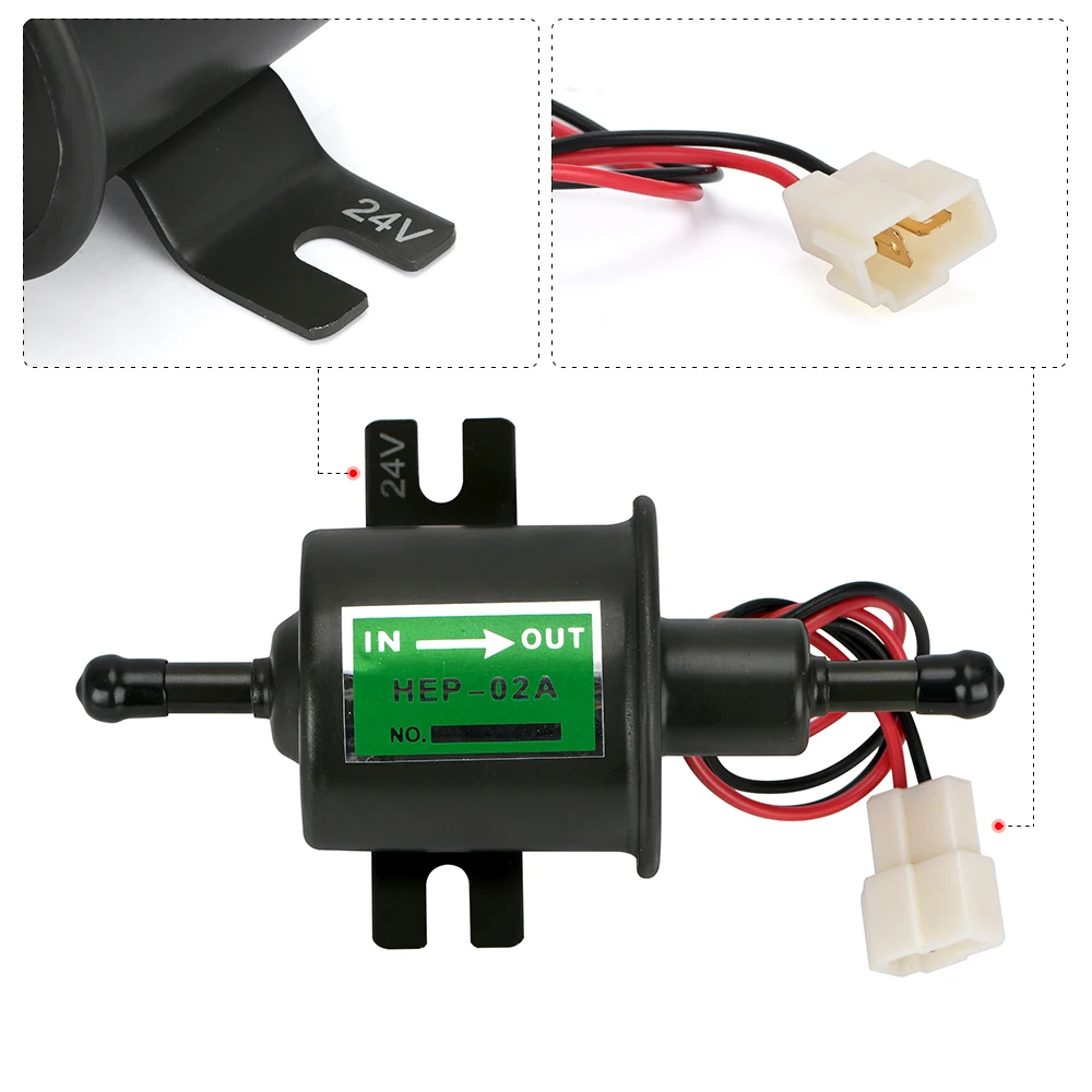 3 farben Universal 12V Elektrische Kraftstoff Pumpe Niedrigen Druck Bolzen  Befestigung Draht Diesel Benzin HEP-02A Für Auto Vergaser Motorrad ATV