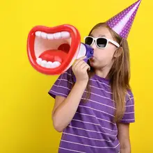 Забавные вокальные игрушки большой рот громкоговоритель креативный диктофон с 3 звуковыми эффектами новинка подарок для детей