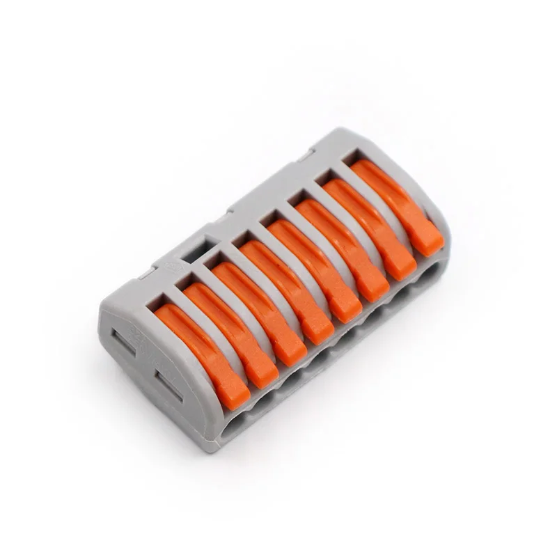 PCT-212 222-424(30-50 шт./лот) 222 Мини Быстрый провод разъемы Универсальный компактный разъем проводки Push-in клеммный блок - Цвет: 222 418A