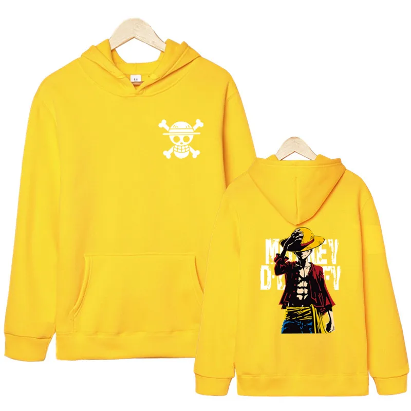 Hot Fashion 2019 Autumn winter New One Piece Luffy Men's Hoodies Sweatshirt High Quality Hoodies Men Hip Hop Moleton Masculino