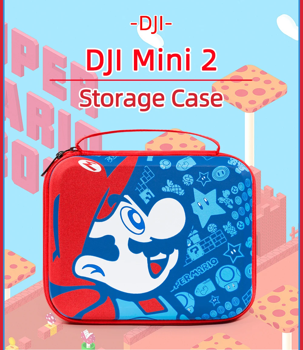 DJI Mini 2 Storage Bag Mario Cartoon Series General for DJI Mavic Mini 2 Clutch Bag Accessory Body Remote Control Box best camera bag