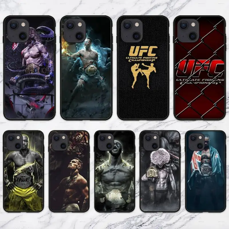Роскошный чехол RUICHI для телефона UFC чемпионата iPhone 11 12 Mini 13 Pro XS Max X 8 7 6s Plus 5 SE XR |