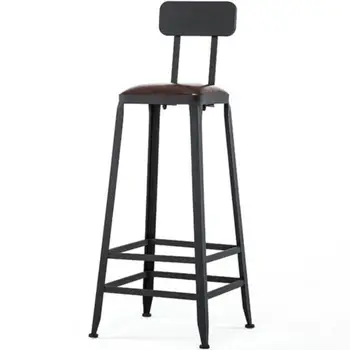 

H1 Bar Stool High Stools Wrought Iron Home Back Bar Stool Tables And Chairs Modern Minimalist High Chair Bar Chair High Chair