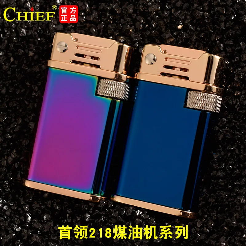 

The new chief CHIEF218 kerosene lighter old wind restoring ancient ways the individuality creative ejection rocker lighters