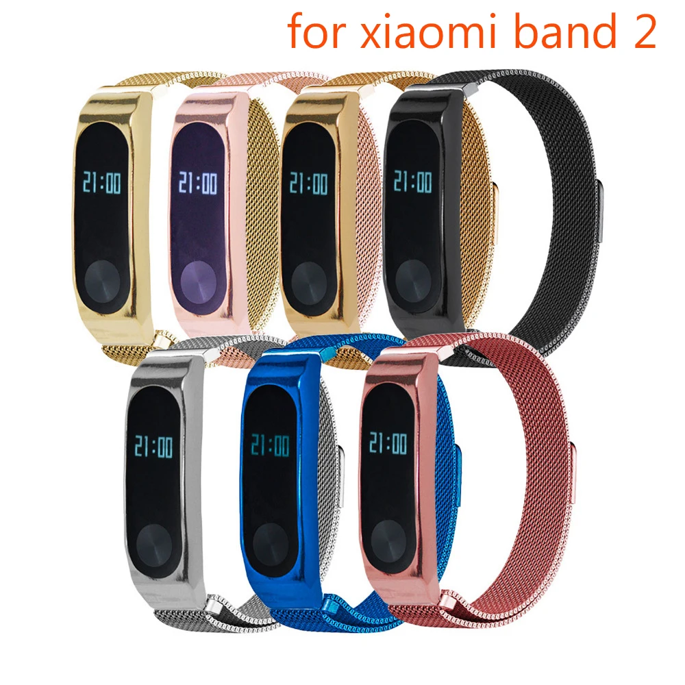 Mi lanese браслет-петля для xiaomi mi band 2 ремешок из нержавеющей стали металлический браслет для xiaomi mi band 2 сменный Браслет