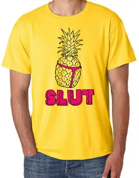 

Brooklyn Nine Nine 99 Holt Pineapple Slut Funny TV Show New Mens Yellow T Shirt Tee Shirt for youth middle-age the elder