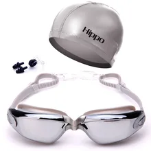 Очки высокой четкости Анти-туман плавать ming водонепроницаемые очки близорукость водонепроницаемое Оборудование Набор большая коробка отправить плавать крышка