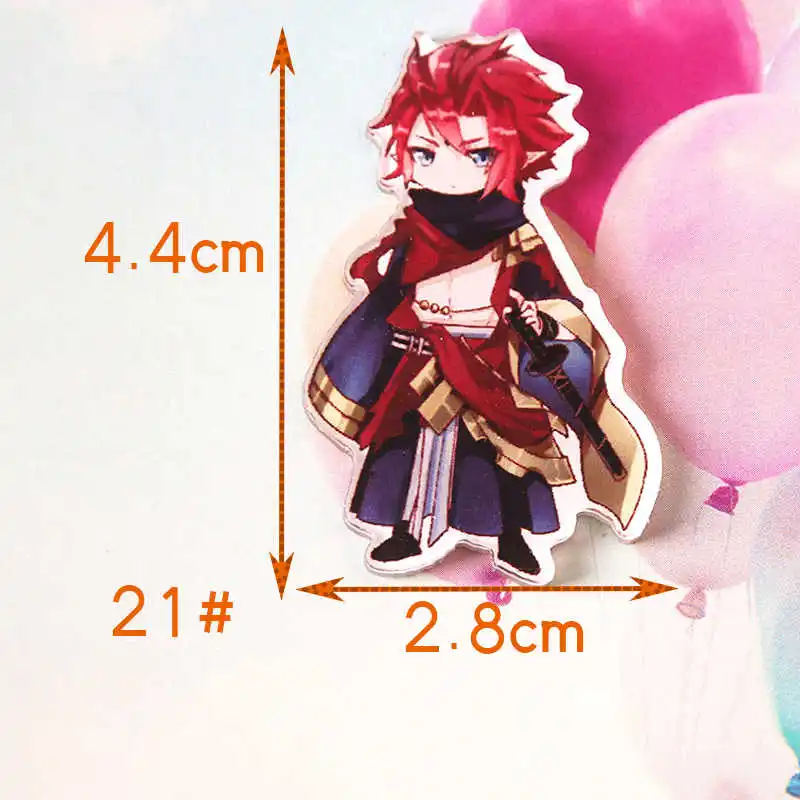 TQ 1 шт. Fate Grand Order значок косплея меч Брошь булавка Fate/Grand Order FGO Archer коллекция значок для рюкзака одежда Z83 - Цвет: 21